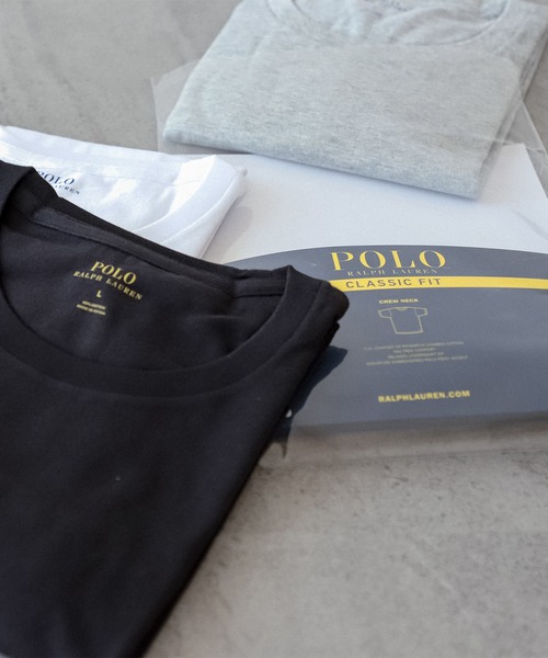 POLO RALPH LAUREN UNDERWEAR（ポロラルフローレンアンダーウェア）の「POLO RALPH LAUREN / クルーネック  アンダーシャツ（インナーウェア/肌着・メンズ・ブラック/ホワイト/グレー・LARGE/MEDIUM/SMALL）」の17枚目の写真
