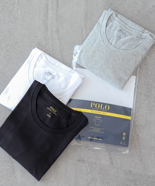 POLO RALPH LAUREN UNDERWEAR（ポロラルフローレンアンダーウェア）の「POLO RALPH LAUREN / クルーネック  アンダーシャツ（インナーウェア/肌着・メンズ・ブラック/ホワイト/グレー・LARGE/MEDIUM/SMALL）」の19枚目の写真