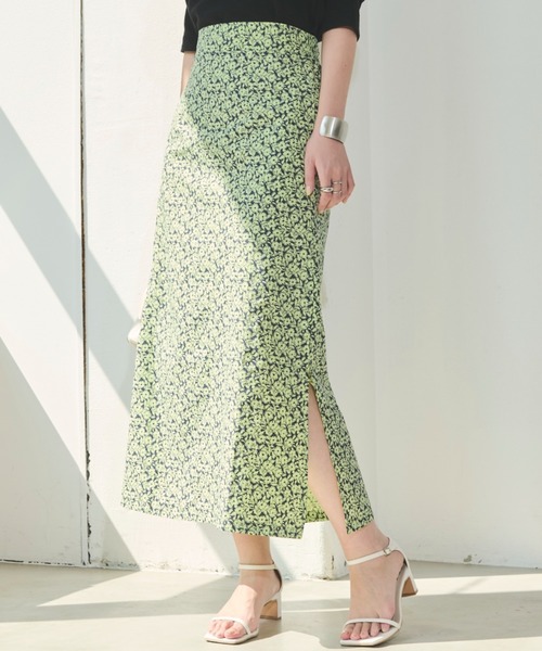 Aunt Marie's(アントマリーズ)の「フラワープリントスカート(スカート・レディース・ネイビー/ライトグリーン・FREE)」の19枚目の写真