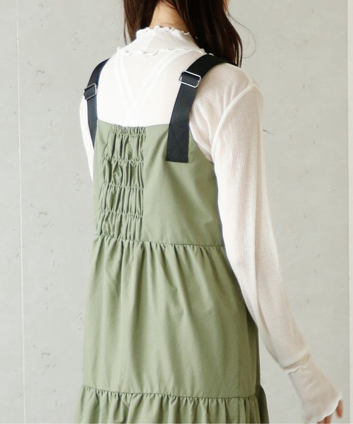 Per sist ence(パーシエンス)の「Per sist ence/パーシエンス シアーリブハイネックメロープルオーバー(Tシャツ/カットソー・レディース・ブラック/ベージュ/アイボリー・FREE)」の7枚目の写真