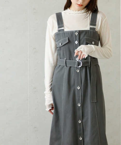 Per sist ence(パーシエンス)の「Per sist ence/パーシエンス シアーリブハイネックメロープルオーバー(Tシャツ/カットソー・レディース・ブラック/ベージュ/アイボリー・FREE)」の15枚目の写真