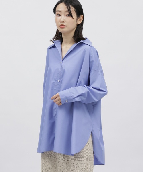 LAKOLE（ラコレ）の「BIGシルエットシャツ / 190563（シャツ/ブラウス・レディース・オフホワイト/ネイビー/ブルー・SMALL/MEDIUM）」の12枚目の写真