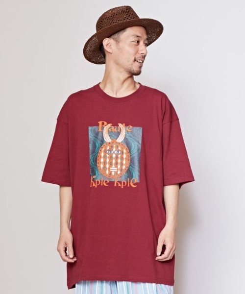 チャイハネ（チャイハネ）の「【チャイハネ】ネオリメンズTシャツ（Tシャツ/カットソー・メンズ・パープル/イエロー/グレー/ブラック/ホワイト・L/M）」の12枚目の写真