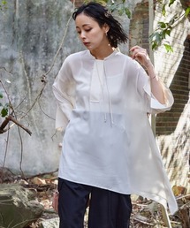 イレギュラーヘムワイドフレアブラウス ［Soiunique］