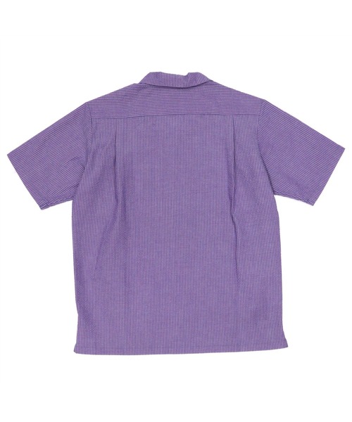 Pitta Re:)（ピッタリ）の「オープンカラー半袖カジュアルシャツ（シャツ/ブラウス・メンズ・パープル・S/M/L/LL）」の2枚目の写真