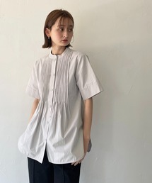 【CLEIO】ピンタックシェイプシャツ
