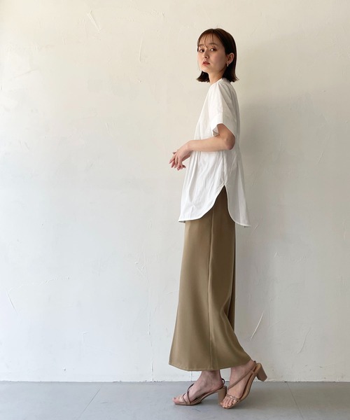 CLEIO（クレイオ）の「【CLEIO】ピンタックシェイプシャツ（シャツ/ブラウス・レディース・オフホワイト/ライトグレー/ベージュ・FREE）」の5枚目の写真