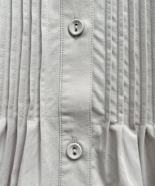 CLEIO（クレイオ）の「【CLEIO】ピンタックシェイプシャツ（シャツ/ブラウス・レディース・オフホワイト/ライトグレー/ベージュ・FREE）」の17枚目の写真