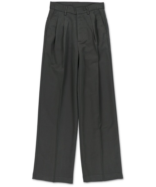 SPINNS（スピンズ）の「ハイウエストデザイン ストレートパンツ（スラックス・レディース・チャコール/ブラック・S/M）」の14枚目の写真