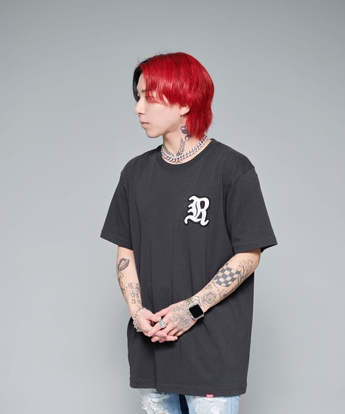 RAZZIS（ラズ）の「『RAZZIS/ラズイズ』Rロゴサガラワッペンバックプリント半袖Tシャツ （Tシャツ/カットソー・メンズ・ブラウン/ホワイト/チャコールグレー・M/L/XL）」の5枚目の写真