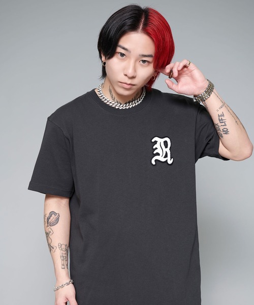 RAZZIS（ラズ）の「『RAZZIS/ラズイズ』Rロゴサガラワッペンバックプリント半袖Tシャツ （Tシャツ/カットソー・メンズ・ブラウン/ホワイト/チャコールグレー・M/L/XL）」の6枚目の写真