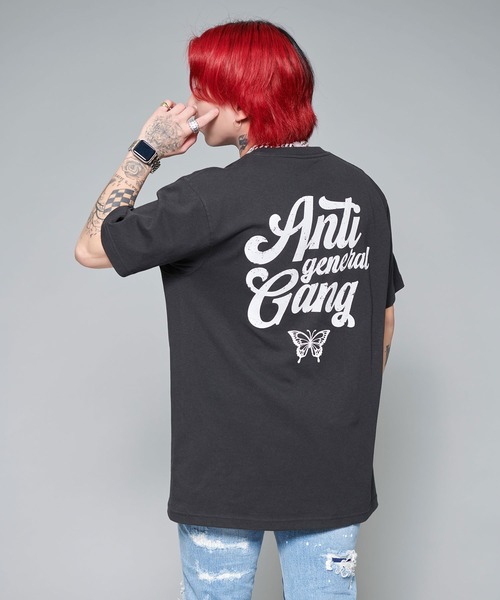 RAZZIS（ラズ）の「『RAZZIS/ラズイズ』Rロゴサガラワッペンバックプリント半袖Tシャツ （Tシャツ/カットソー・メンズ・ブラウン/ホワイト/チャコールグレー・M/L/XL）」の9枚目の写真