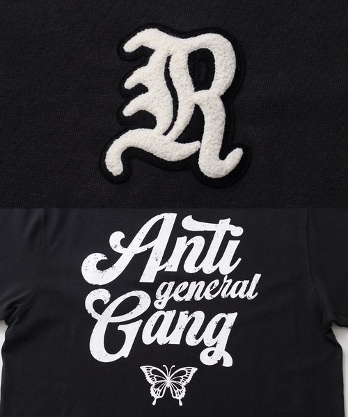 RAZZIS（ラズ）の「『RAZZIS/ラズイズ』Rロゴサガラワッペンバックプリント半袖Tシャツ （Tシャツ/カットソー・メンズ・ブラウン/ホワイト/チャコールグレー・M/L/XL）」の15枚目の写真