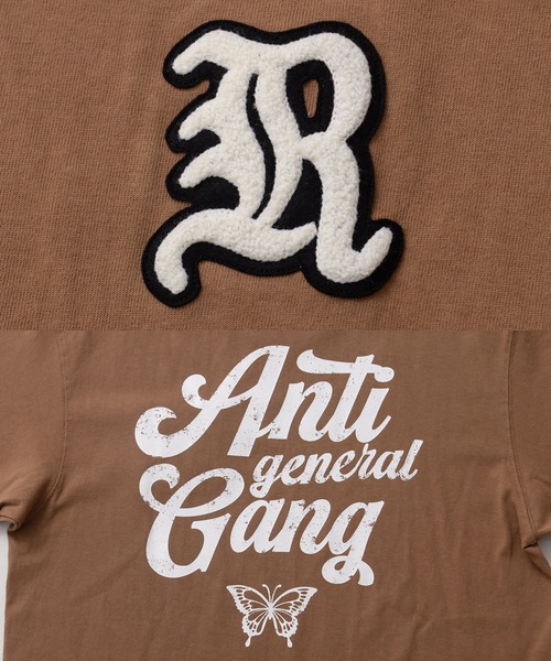 RAZZIS（ラズ）の「『RAZZIS/ラズイズ』Rロゴサガラワッペンバックプリント半袖Tシャツ （Tシャツ/カットソー・メンズ・ブラウン/ホワイト/チャコールグレー・M/L/XL）」の18枚目の写真