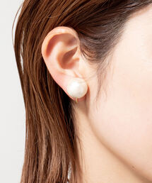 コットンパール16mmイヤリング