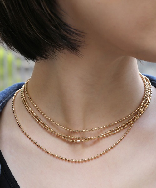 colleca la（コレカラ）の「マルチロングチェーンネックレス（ネックレス・レディース・シルバー/ゴールド・ﾌﾘ-）」の7枚目の写真