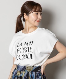 ELVENCE DEUX | パールフロッキーロゴＴ(Tシャツ/カットソー)