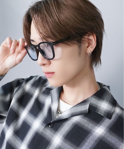 SPINNS(スピンズ)の「カラーレンズ ボストンサングラス/UVカット/ユニセックス(サングラス・メンズ・ブラウン系その他/グレー系その他/ブラック×グリーン/ブラック×ブルー・ONESIZE)」の12枚目の写真