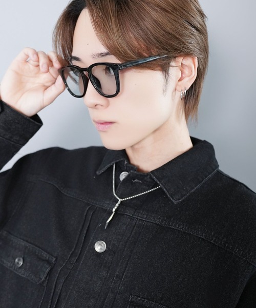 SPINNS(スピンズ)の「カラーレンズ ボストンサングラス/UVカット/ユニセックス(サングラス・メンズ・ブラウン系その他/グレー系その他/ブラック×グリーン/ブラック×ブルー・ONESIZE)」の7枚目の写真