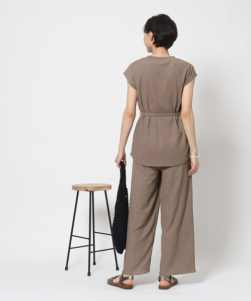 Cutie Blonde（キューティーブロンド）の「◆【セットアップ可】さらっと軽やか イージーパンツ（その他パンツ・レディース・ブルー/ブラウン系その他/ブラック・01/02/03）」の16枚目の写真