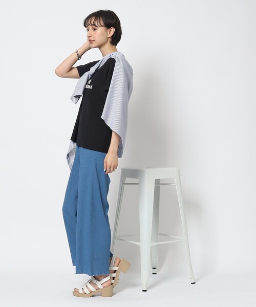 Cutie Blonde（キューティーブロンド）の「◆【セットアップ可】さらっと軽やか イージーパンツ（その他パンツ・レディース・ブルー/ブラウン系その他/ブラック・01/02/03）」の9枚目の写真