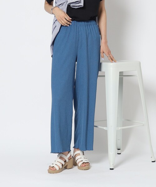 Cutie Blonde（キューティーブロンド）の「◆【セットアップ可】さらっと軽やか イージーパンツ（その他パンツ・レディース・ブルー/ブラウン系その他/ブラック・01/02/03）」の17枚目の写真
