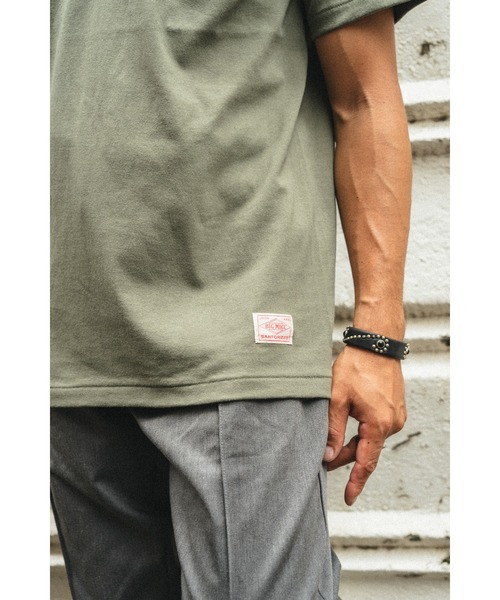 BIG MIKE(ビッグマイク)の「BIG MIKE ビックマイク classic henry neck ss tee クラシックヘンリーネックTシャツ //// 102328530(Tシャツ/カットソー・メンズ・ブルー系その他/ナチュラル/ネイビー/オリーブ/スミクロ/ヘザーグレー・XX-LARGE/X-LARGE/LARGE/MEDIUM)」の22枚目の写真
