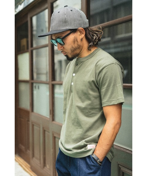 BIG MIKE(ビッグマイク)の「BIG MIKE ビックマイク classic henry neck ss tee クラシックヘンリーネックTシャツ //// 102328530(Tシャツ/カットソー・メンズ・ブルー系その他/ナチュラル/ネイビー/オリーブ/スミクロ/ヘザーグレー・XX-LARGE/X-LARGE/LARGE/MEDIUM)」の19枚目の写真