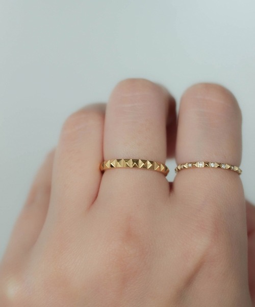 ebine（エビネ）の「Eternity Studs Ring　金属アレルギー対応 サージカルステンレス（リング・レディース・シルバー/ゴールド/ピンクゴールド・13号/7号/9号/16号/11号）」の11枚目の写真
