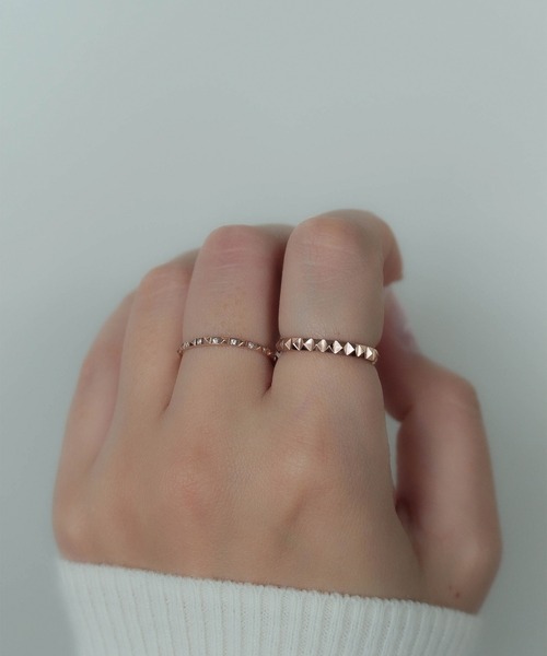 ebine（エビネ）の「Eternity Studs Ring　金属アレルギー対応 サージカルステンレス（リング・レディース・シルバー/ゴールド/ピンクゴールド・13号/7号/9号/16号/11号）」の13枚目の写真