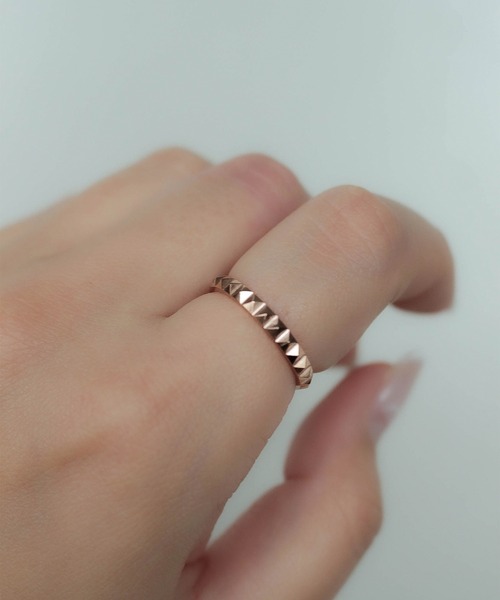 ebine（エビネ）の「Eternity Studs Ring　金属アレルギー対応 サージカルステンレス（リング・レディース・シルバー/ゴールド/ピンクゴールド・13号/7号/9号/16号/11号）」の8枚目の写真