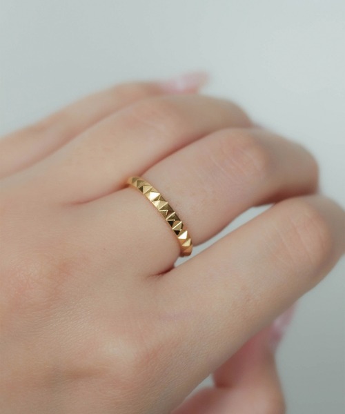 ebine（エビネ）の「Eternity Studs Ring　金属アレルギー対応 サージカルステンレス（リング・レディース・シルバー/ゴールド/ピンクゴールド・13号/7号/9号/16号/11号）」の10枚目の写真