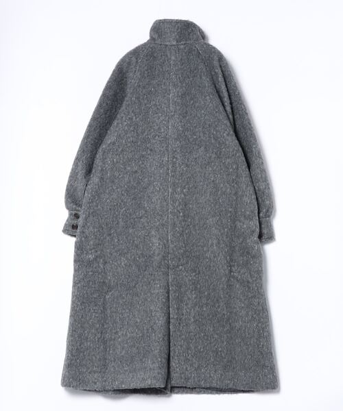 RANAN（ラナン）の「シャギーステンカラーロングコート（ステンカラーコート・レディース・アイボリー/チャコールアッシュ・M/LL/L）」の16枚目の写真