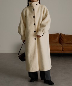 anuke Collarless Shaggy Coat 62420004（その他アウター）｜anuke