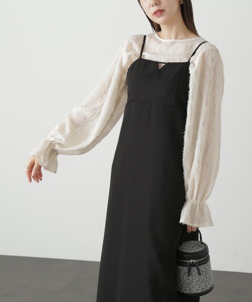 FREE'S MART（フリーズマート）の「◆前後2WAYシアージャガードブラウス（シャツ/ブラウス・レディース・ブラック/ピンク/ホワイト・FREE）」の7枚目の写真