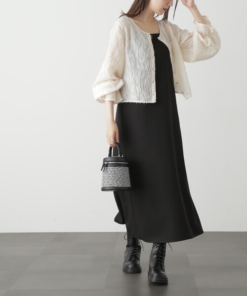 FREE'S MART（フリーズマート）の「◆前後2WAYシアージャガードブラウス（シャツ/ブラウス・レディース・ブラック/ピンク/ホワイト・FREE）」の11枚目の写真