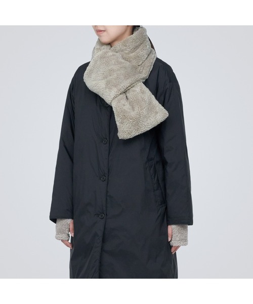 無印良品（ムジルシリョウヒン）の「再生ポリエステル　ボア　ボケッタブル　マフラー（マフラー・レディース・ブラウン系1/ブラック/ライトグリーン/アイボリー/ダークブラウン系・FREE）」の4枚目の写真