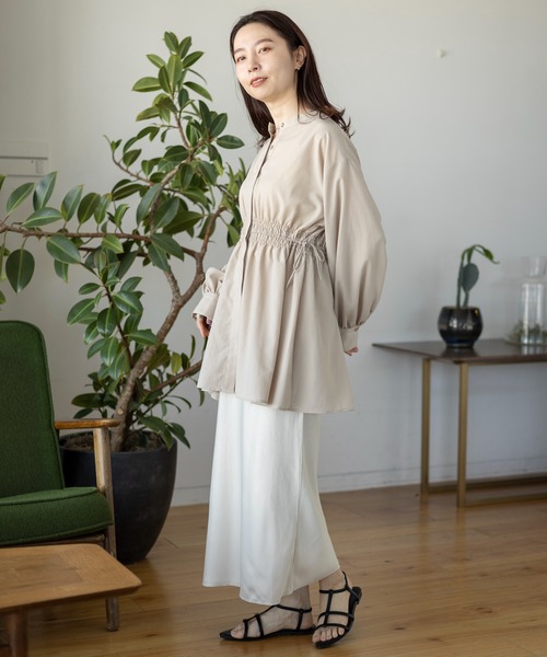 セール】ストレッチサテンスカート 971230（スカート）｜LEPSIM