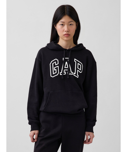 GAP(ギャップ)の「Gapロゴプルオーバーパーカー(パーカー・レディース・レッド/ブラウン/その他/ミント/ラベンダー/オフホワイト/ブラック/レオパード/ブラック系その他/ネイビー/ライトグレー・XS/M/S/L/XXS/XL)」の4枚目の写真