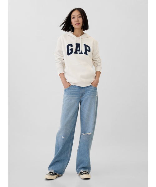 GAP（ギャップ）の「Gapロゴプルオーバーパーカー（パーカー・レディース・レッド/ブラウン/その他/ミント/ラベンダー/オフホワイト/ブラック/レオパード・XS/M/S/L/XXS/XL）」の18枚目の写真