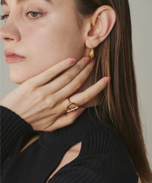 ciite' surgical stainless（シーテサージカルステンレス）の「【 金属アレルギー対応 】 マンテルデザインリング サージカルステンレス 316L（リング・レディース・シルバー/ゴールド・11号/13号）」の17枚目の写真