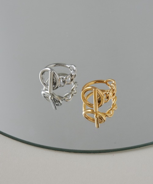 ciite' surgical stainless（シーテサージカルステンレス）の「【 金属アレルギー対応 】 マンテルデザインリング サージカルステンレス 316L（リング・レディース・シルバー/ゴールド・11号/13号）」の11枚目の写真