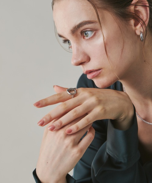 ciite' surgical stainless（シーテサージカルステンレス）の「【 金属アレルギー対応 】 マンテルデザインリング サージカルステンレス 316L（リング・レディース・シルバー/ゴールド・11号/13号）」の12枚目の写真