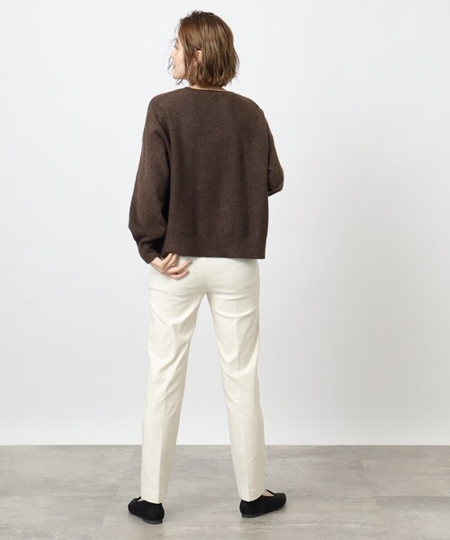 grove（グローブ）の「◆秋から冬まで活躍！ブレンドもちもちニット（ニット/セーター・レディース・ダークブラウン/アイボリー/ピンク系/グリーン/ライトベージュ/グレー・02/03/01/05/04）」の7枚目の写真