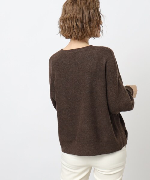 grove（グローブ）の「◆秋から冬まで活躍！ブレンドもちもちニット（ニット/セーター・レディース・ダークブラウン/アイボリー/ピンク系/グリーン/ライトベージュ/グレー・02/03/01/05/04）」の10枚目の写真