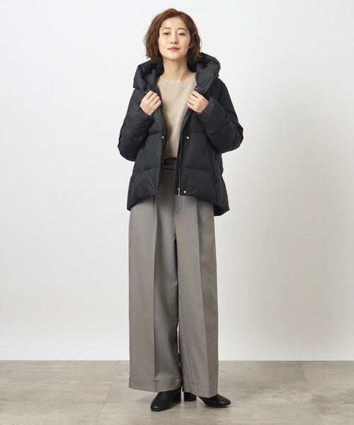 grove（グローブ）の「◆秋から冬まで活躍！ブレンドもちもちニット（ニット/セーター・レディース・ダークブラウン/アイボリー/ピンク系/グリーン/ライトベージュ/グレー・02/03/01/05/04）」の16枚目の写真