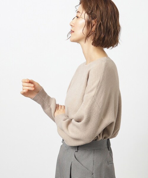 grove（グローブ）の「◆秋から冬まで活躍！ブレンドもちもちニット（ニット/セーター・レディース・ダークブラウン/アイボリー/ピンク系/グリーン/ライトベージュ/グレー・02/03/01/05/04）」の18枚目の写真