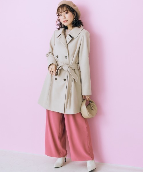 marun（マルン）の「＜大きいサイズ＞ 2wayケープショートコート