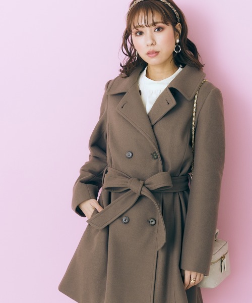 marun（マルン）の「＜大きいサイズ＞ 2wayケープショートコート