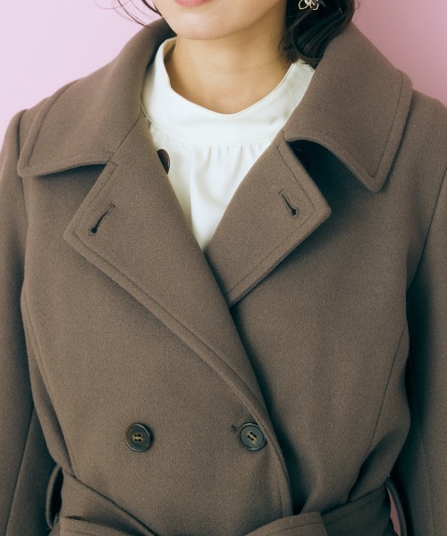 【上品】 marun（マルン）の「＜大きいサイズ＞ 2wayケープショートコート ジャケット・アウター